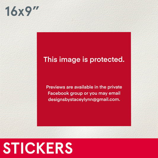 STICKERS (Functional) Core Four Sticker, 16 inches wide