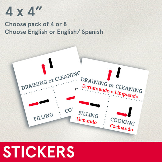 *STICKERS (Functional) Henny Settings, set of 4 or 8, 4x4 inches