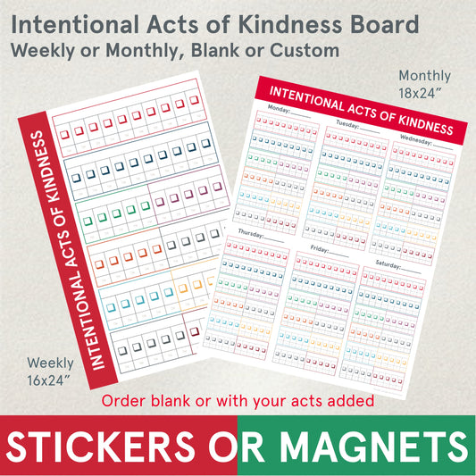 STICKER OR MAGNET (Culture) Intentional Acts of Kindness