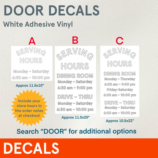 *DECALS (Functional) Serving Hours