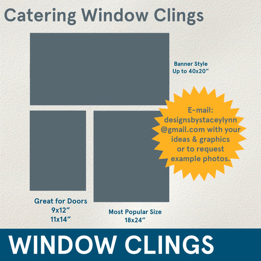 CLINGS - (Catering) Assorted Designs and Sizes