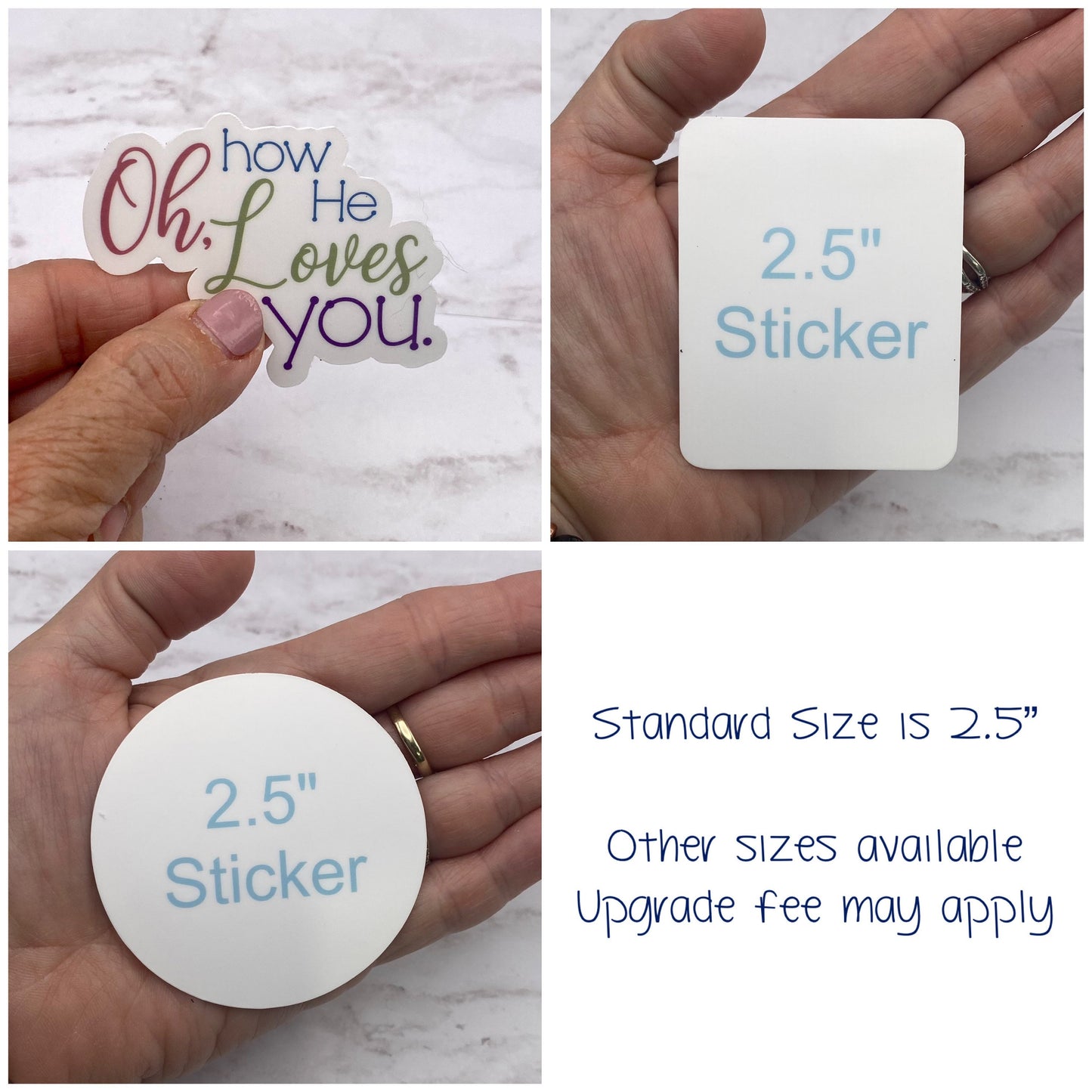 God is Good, Happy faces Christian Faith UV/ Waterproof Vinyl Sticker/ Decal- Choice of Size, Single or Bulk qty