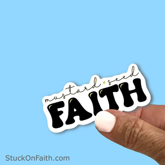 Mustard Seed Faith- Christian Faith UV/ Waterproof Vinyl Sticker/ Decal- Choice of Size