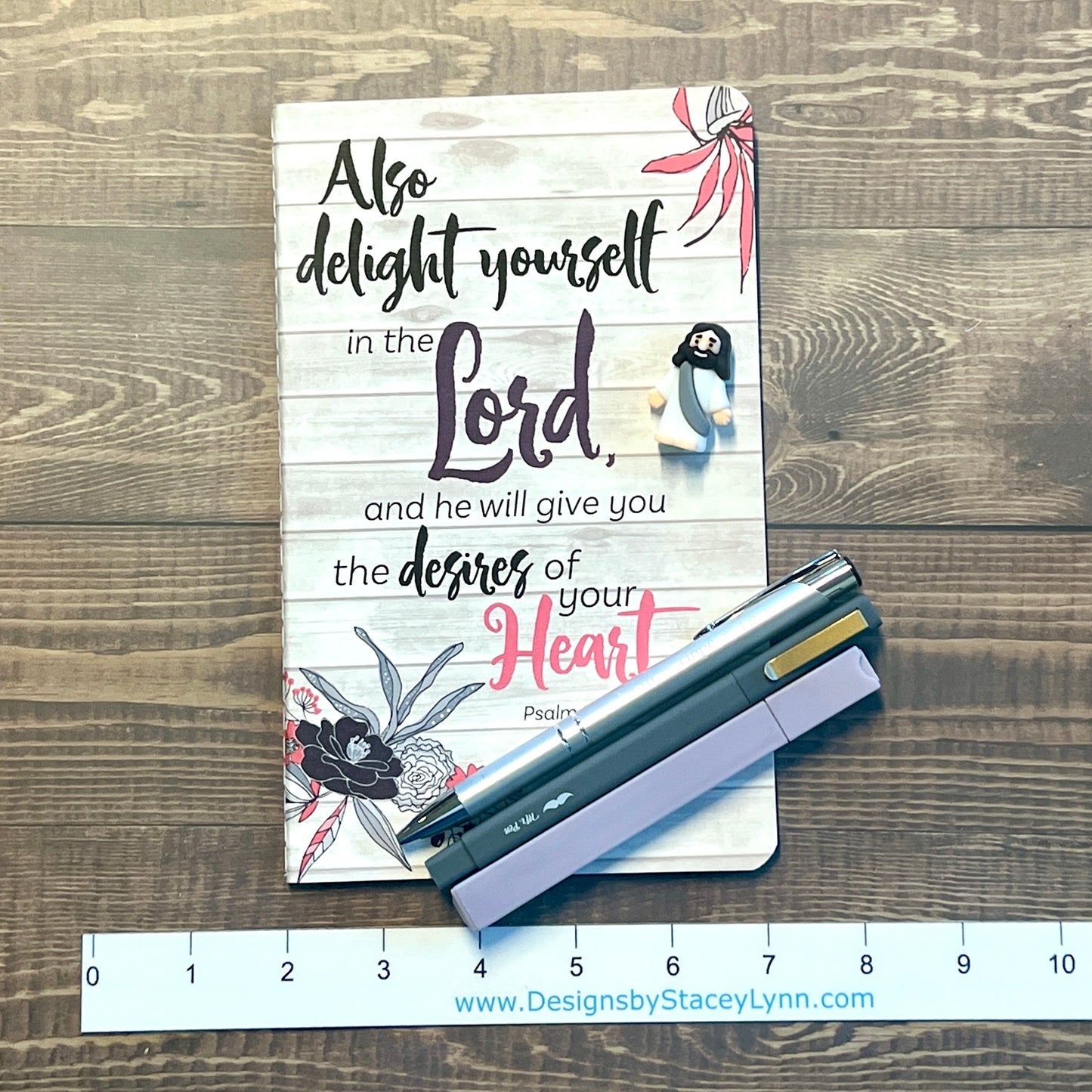 Bible Study kit- journal, pens, highlighter & little Jesus, Pack 21