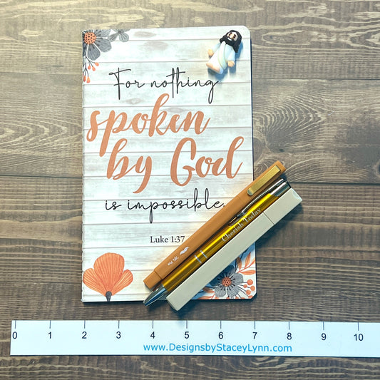 Bible Study kit- journal, pens, highlighter & little Jesus, pack 20