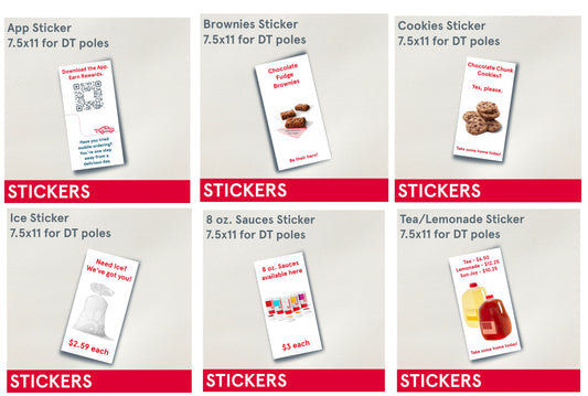 STICKERS (Mobile) DT Marketing Stickers, 7.5x15", Assorted Designs