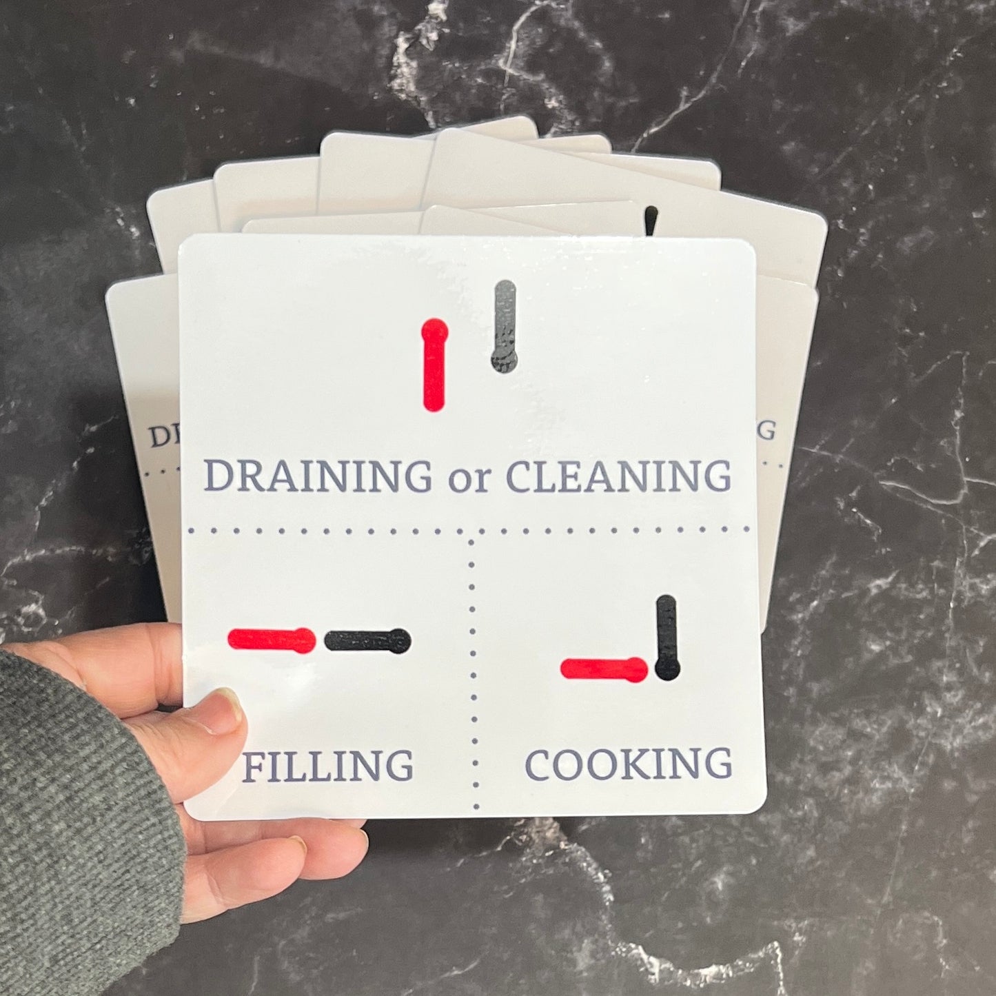 *STICKERS (Functional) Henny Settings, set of 4 or 8, 4x4 inches