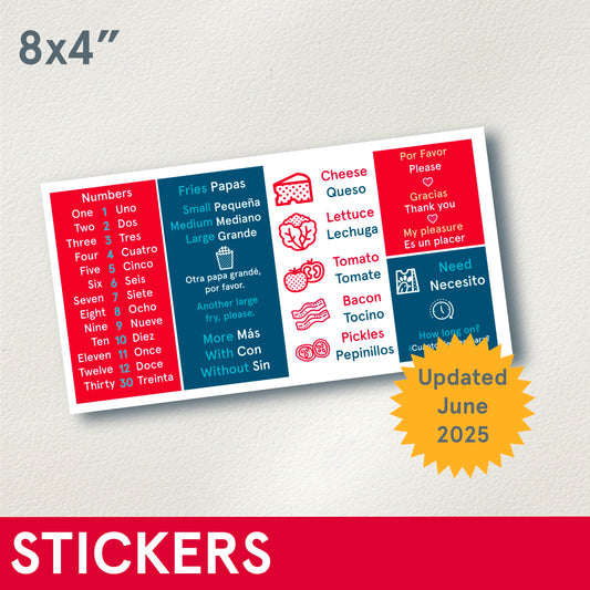 STICKERS (Functional) BOH Spanish sticker, 8x4