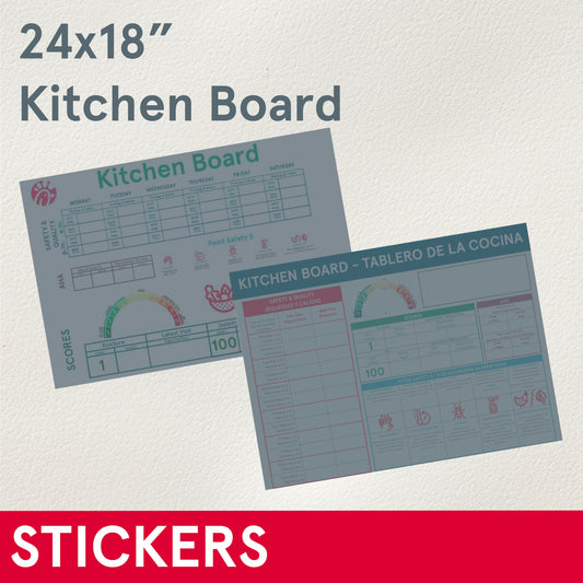 STICKERS (Functional) Kitchen Board, 24x18"