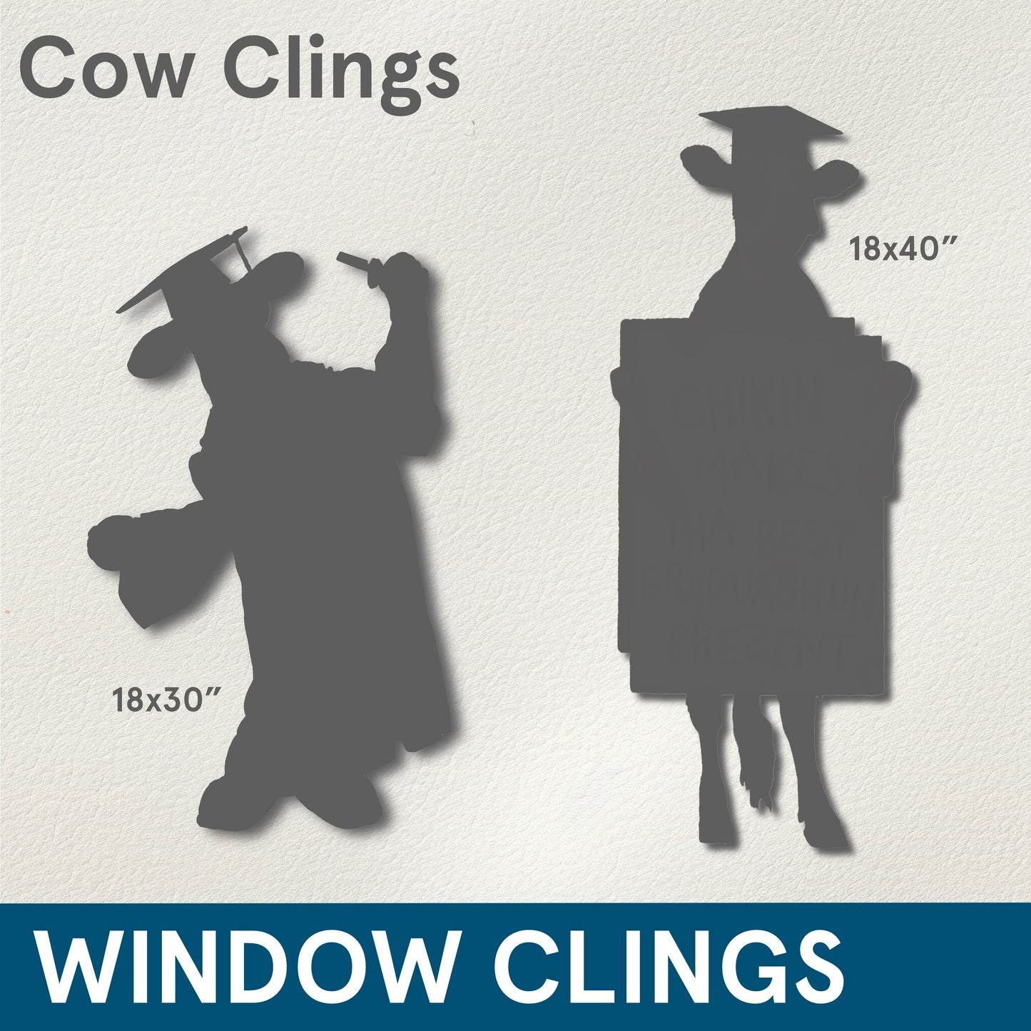 CLINGS (Graduation) Assorted Window Clings