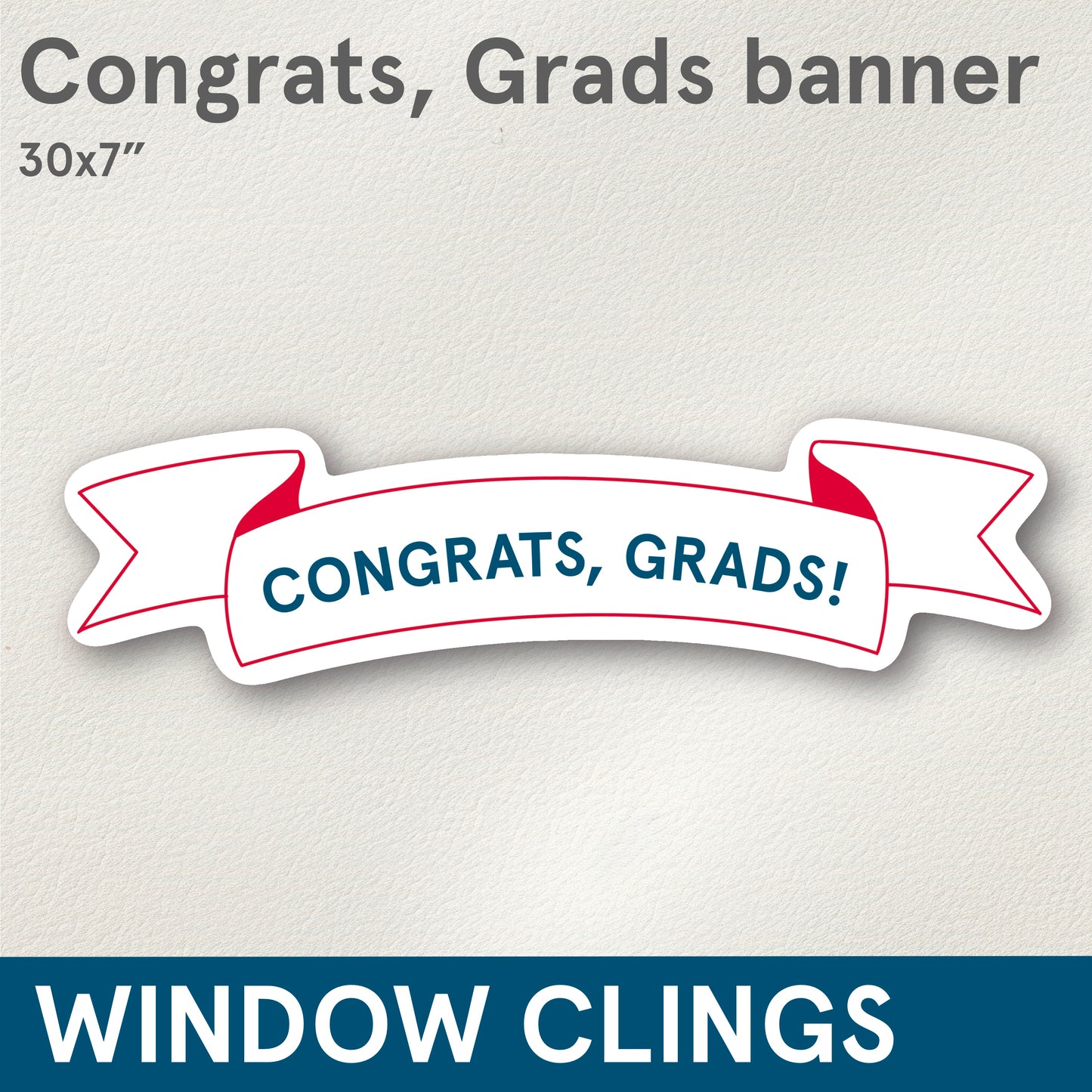CLINGS (Graduation) Assorted Window Clings