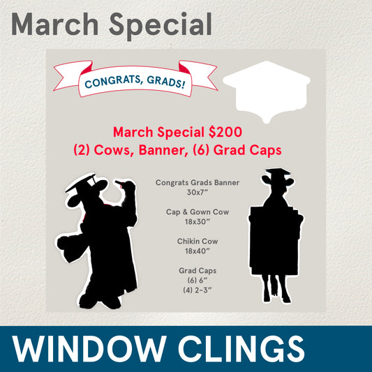 CLINGS (Graduation) Assorted Window Clings
