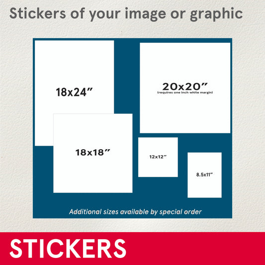 *STICKERS - (Custom) For ready to print designs