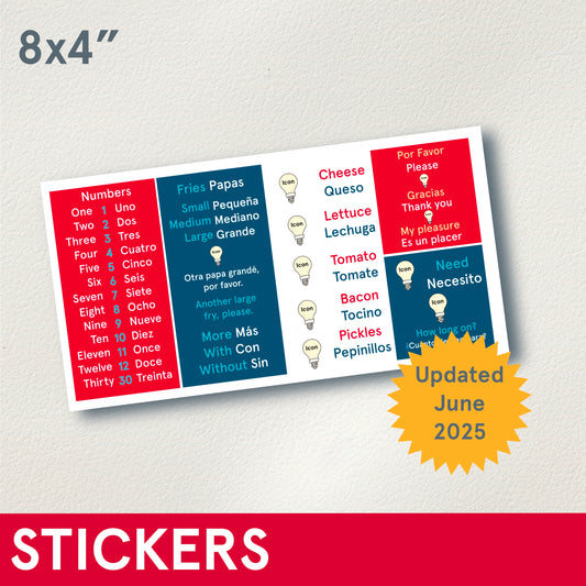 STICKERS (Functional) BOH Spanish sticker, 8x4