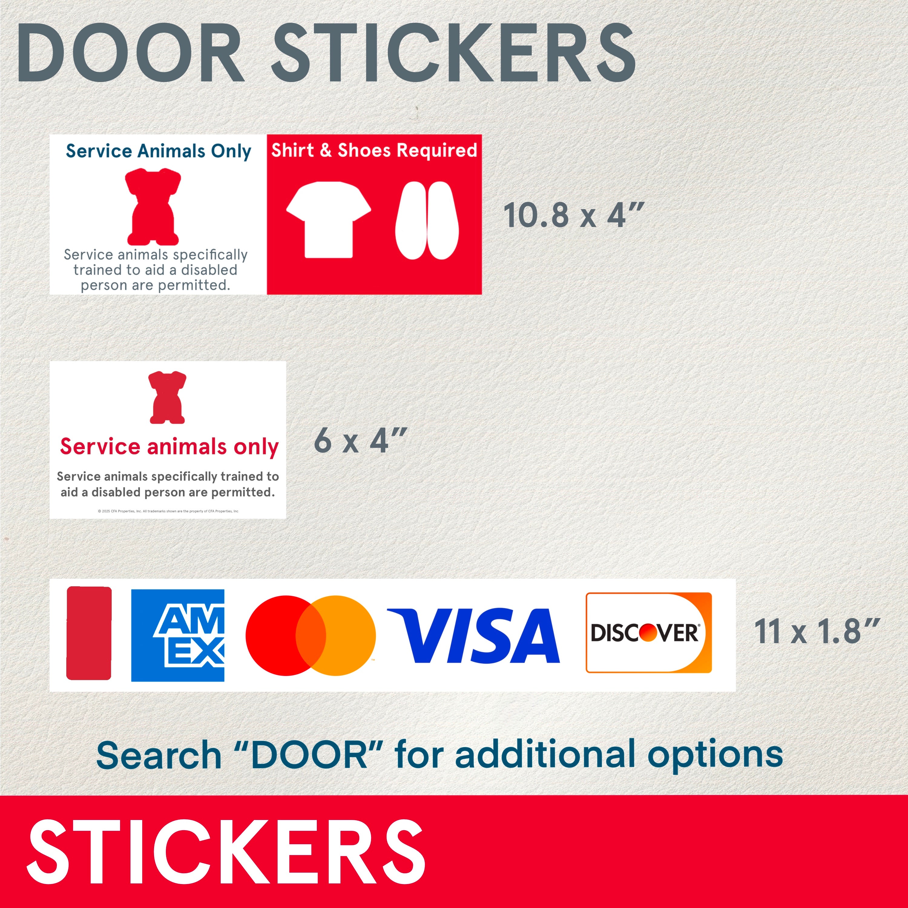Left Door Sticker STICKERS (Functional) Assorted Door Stickers – Designs by Stacey Lynn
