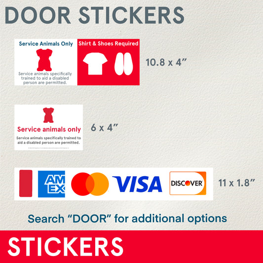 STICKERS (Functional) Assorted Door Stickers
