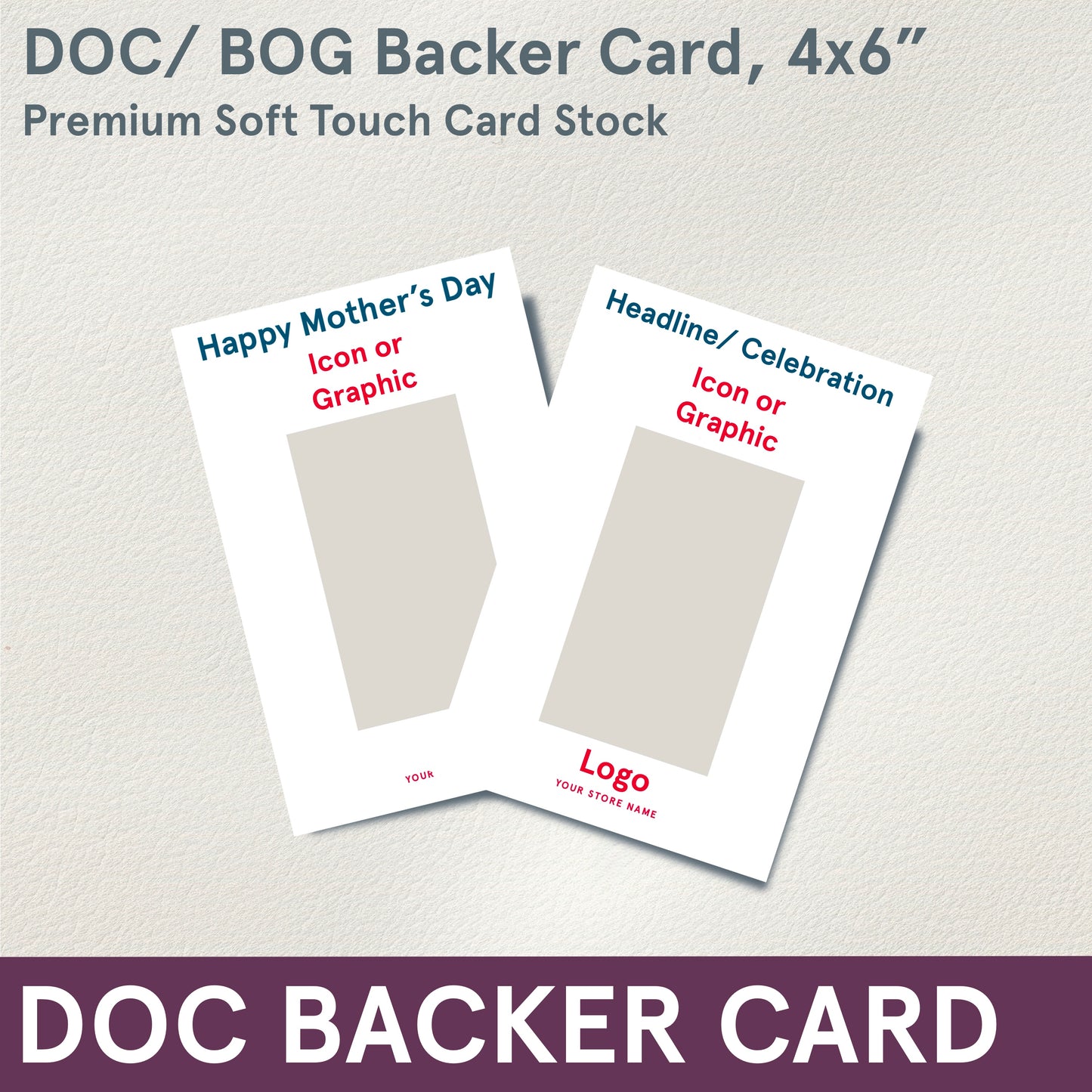 *DOC Backer Card, 4x6