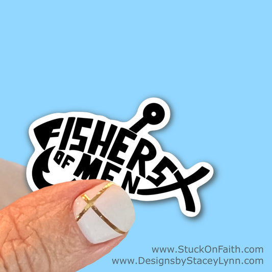 Fishers of Men - Christian Faith UV/ Waterproof Vinyl Sticker/ Decal- Choice of Size
