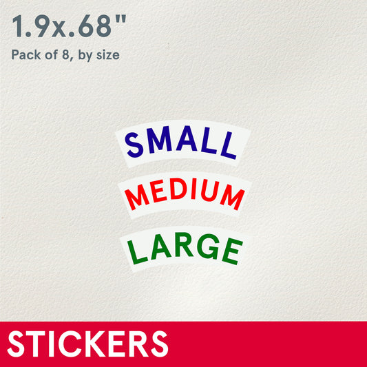 STICKERS (Functional) Cup Chute Stickers, set of 8