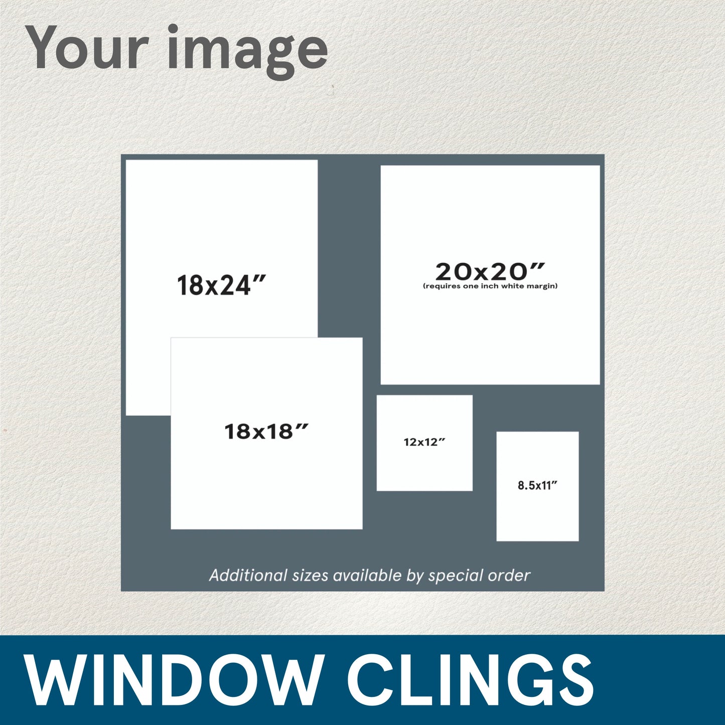 *CLINGS - (Custom) For your ready to print designs, Single Sided