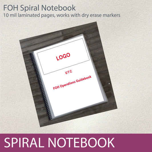 FOH Operations Guide - Spiral Notebook