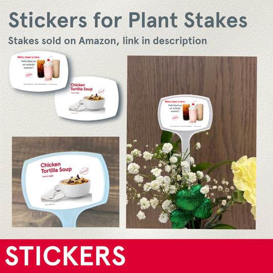 STICKERS (Functional) Seasonal Items, Stickers for flower stakes