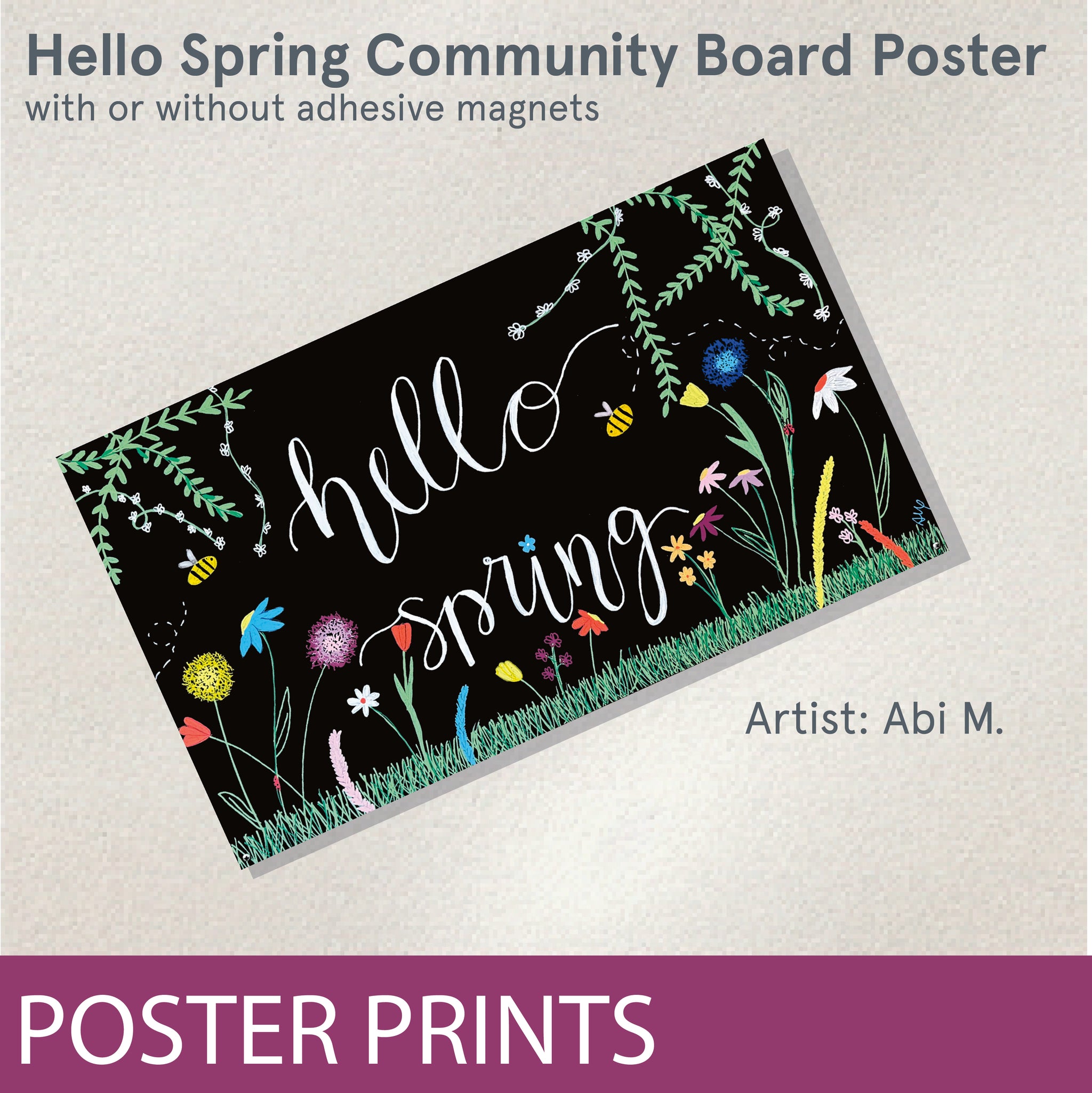 COMMUNITY BOARD POSTER - 36x21