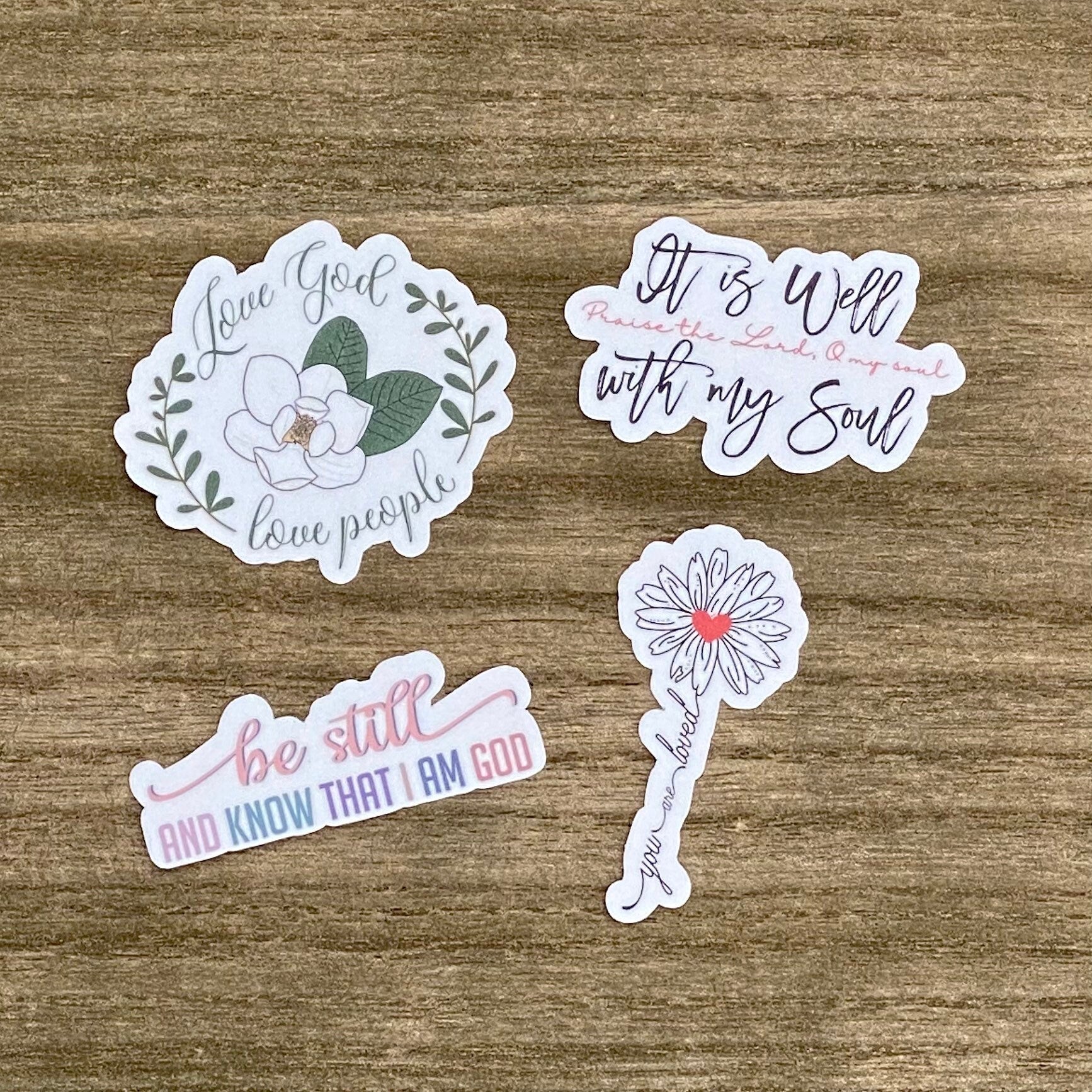 It is Well with My Soul, Christian Faith UV/ Waterproof Vinyl Sticker/ Decal- Choice of Size, Single or Bulk qty