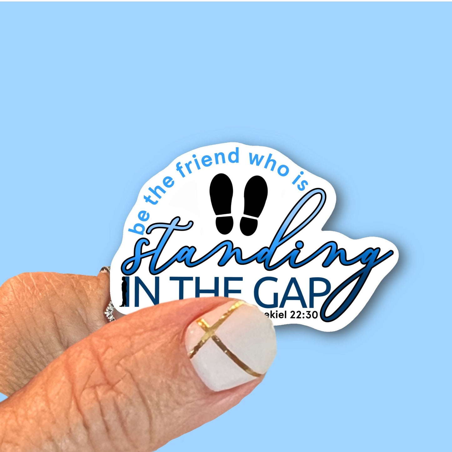 Standing in the gap - Ezekiel 22:30 - Christian Faith UV/ Waterproof Vinyl Sticker/ Decal- Choice of Size, Single or Bulk qty