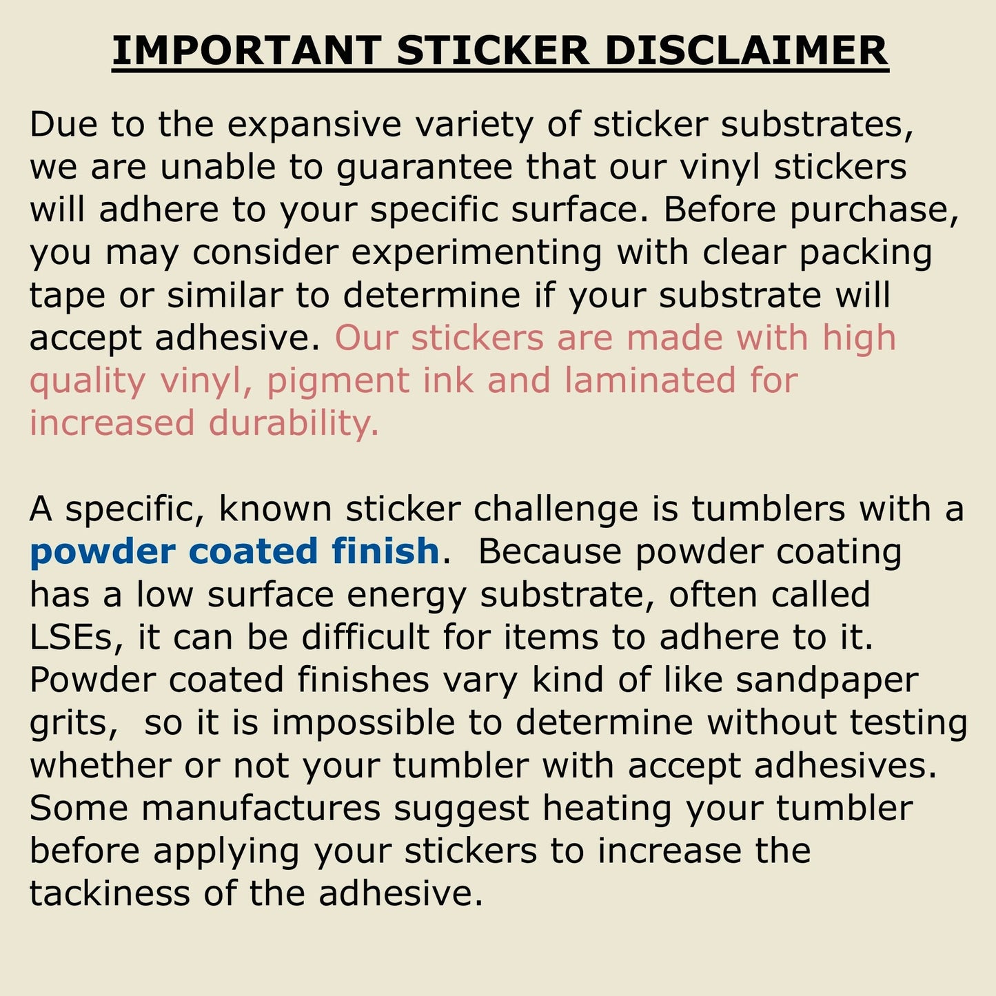 You've got this - UV/ Waterproof Vinyl Sticker/ Decal- Choice of Size, Single or Bulk quantities