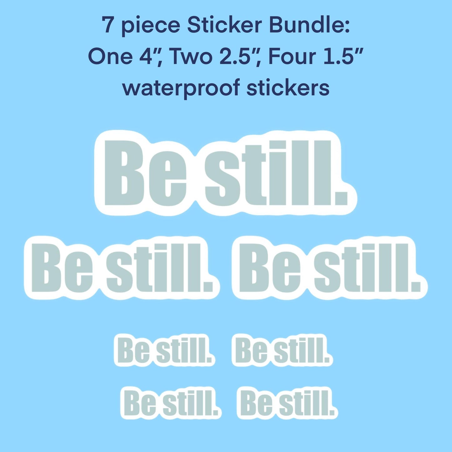 Your favorite verse sticker pack - 4 pieces, 2sizes Christian Faith UV/ Waterproof Vinyl Sticker/ Decal