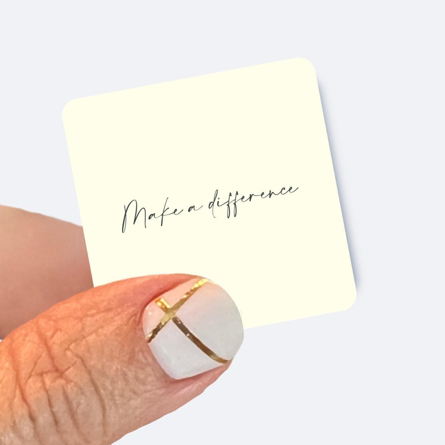 Make a difference - UV/ Waterproof Vinyl Sticker/ Decal- Choice of Size, Single or Bulk quantities