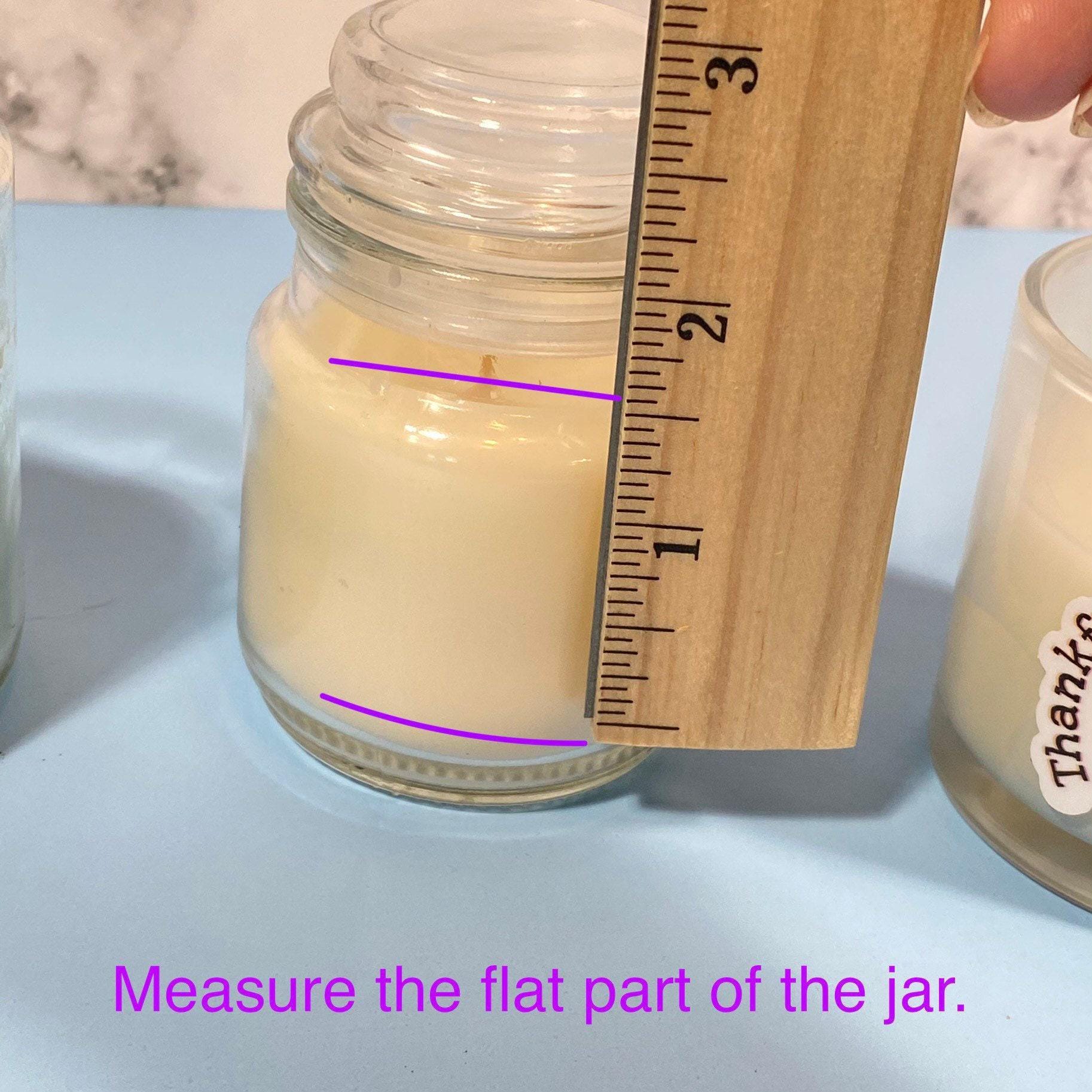 CANDLE JAR photo Sticker Waterproof, Laminated, choice of size - Great gift!