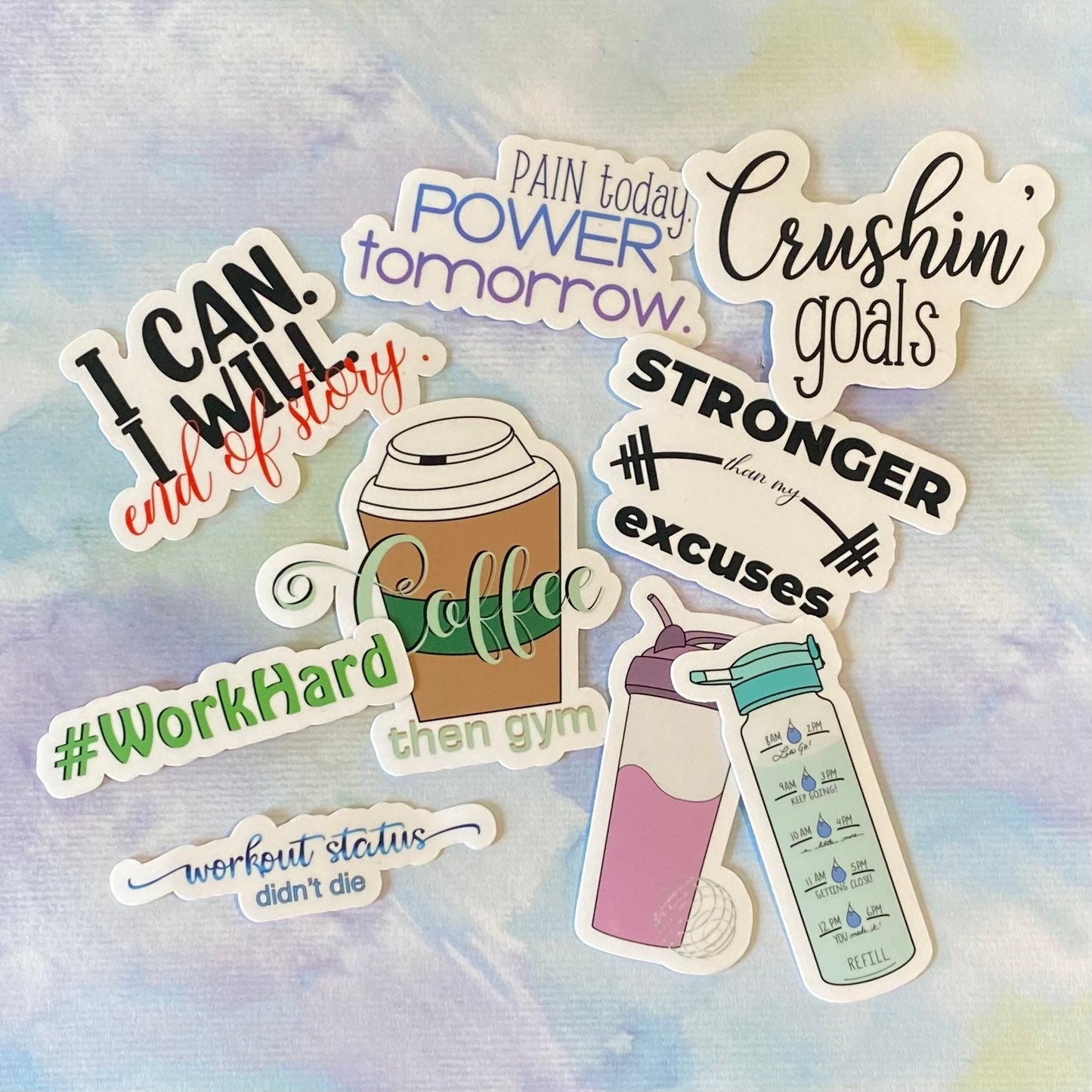 Stronger than my Excuses  Waterproof Vinyl Sticker, Laptop or Water bottle decal, Gift for Sticker Collector,