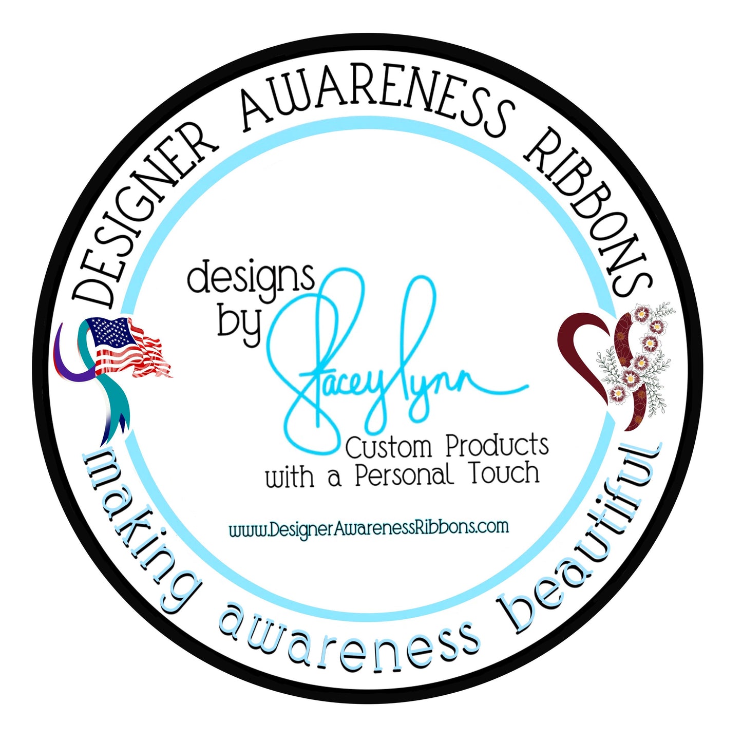 Colorectal or Colon Cancer Waterproof Awareness Sticker