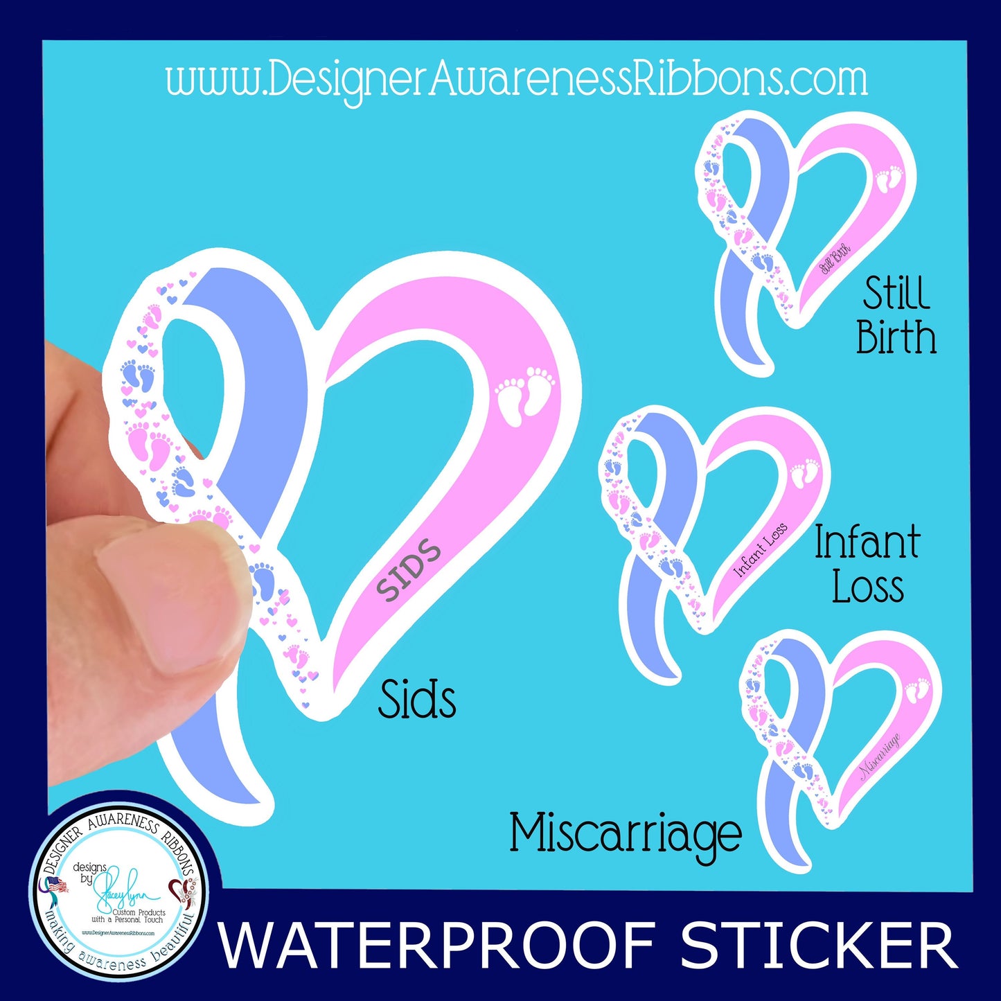 SIDS, Sudden Infant Death Vinyl Waterproof Sticker