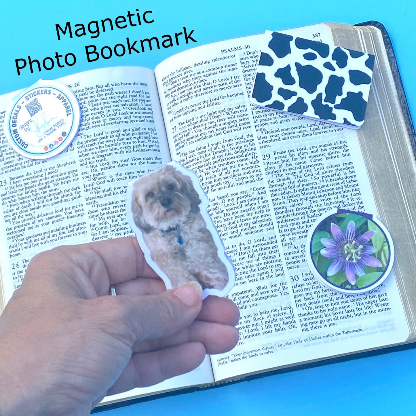 Custom Photo Bookmark, Magnetic, Choice of Size