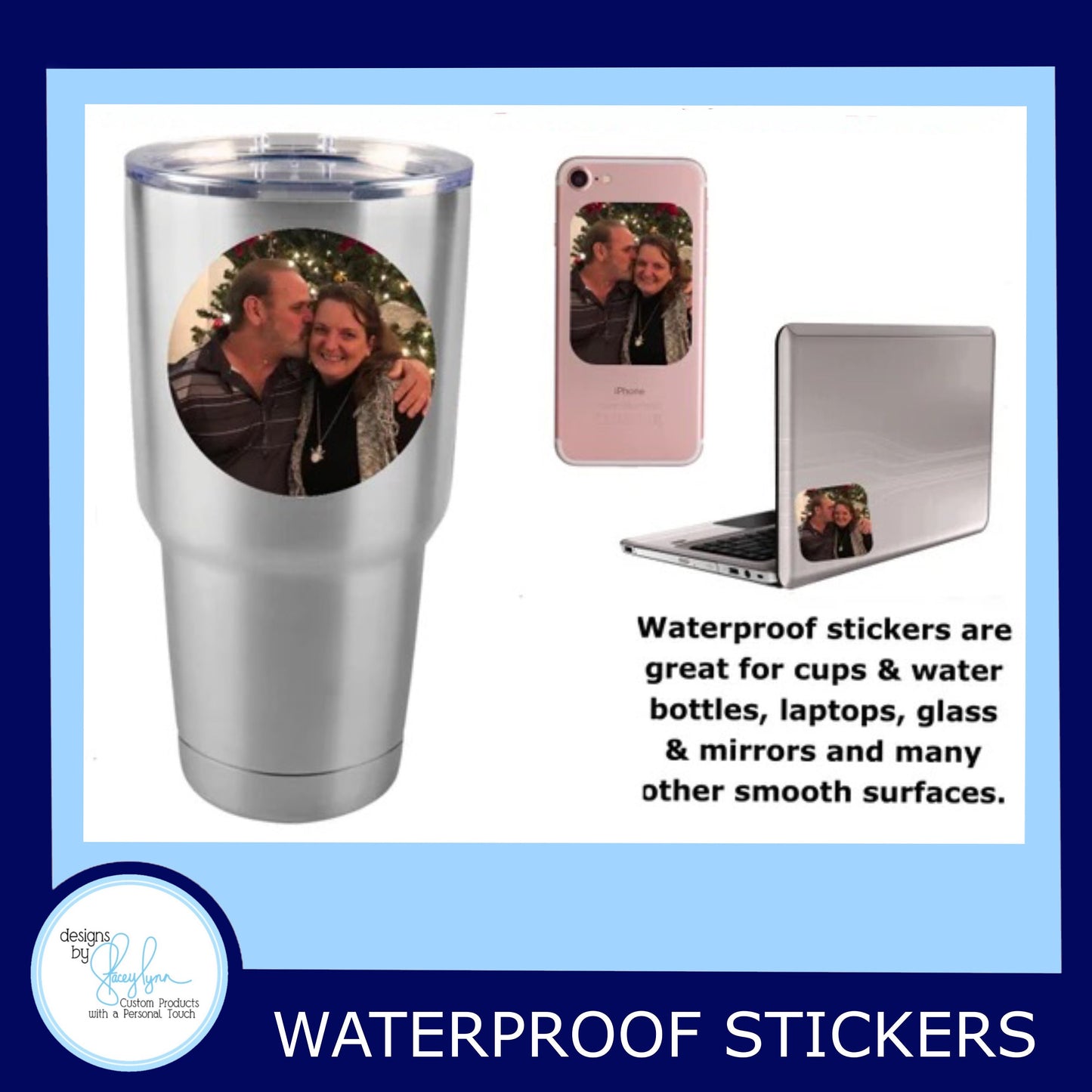 Golden Retriever   Waterproof Sticker, Water Bottle decal, Laptop sticker, animal Stickers,