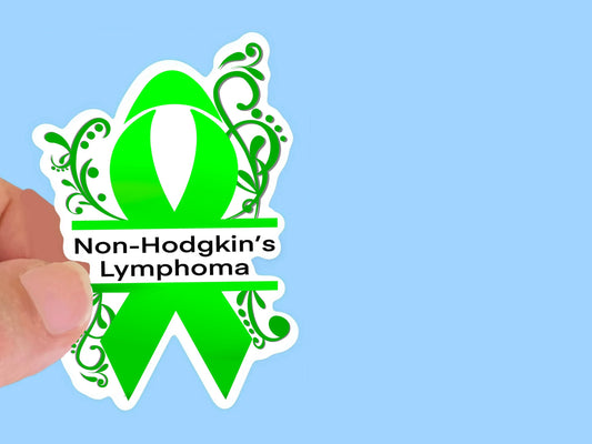 Non-Hodgkins Lymphoma Waterproof Awareness Sticker