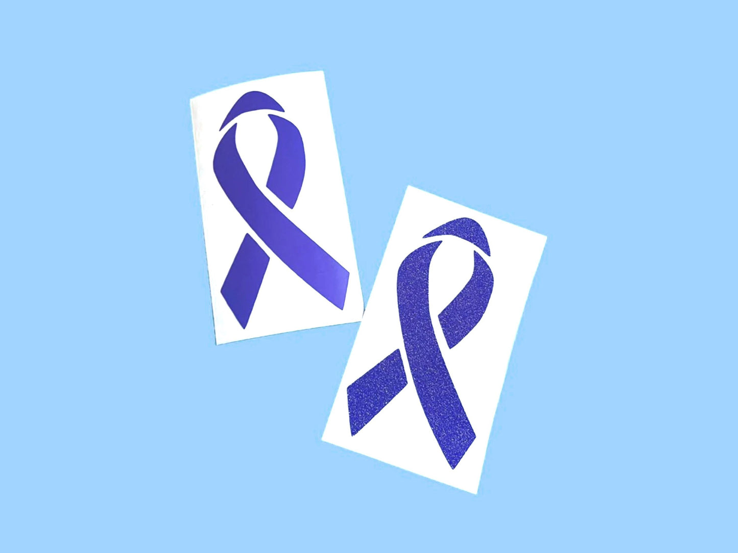 Lavender Awareness Ribbon Vinyl Decal