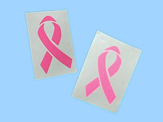 Pink Awareness Ribbon Vinyl Decal