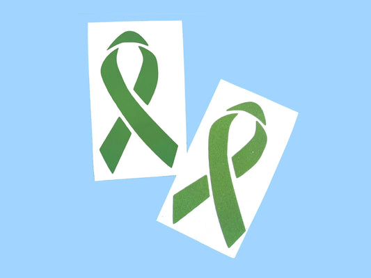 Lime Green Awareness Ribbon Vinyl Decal