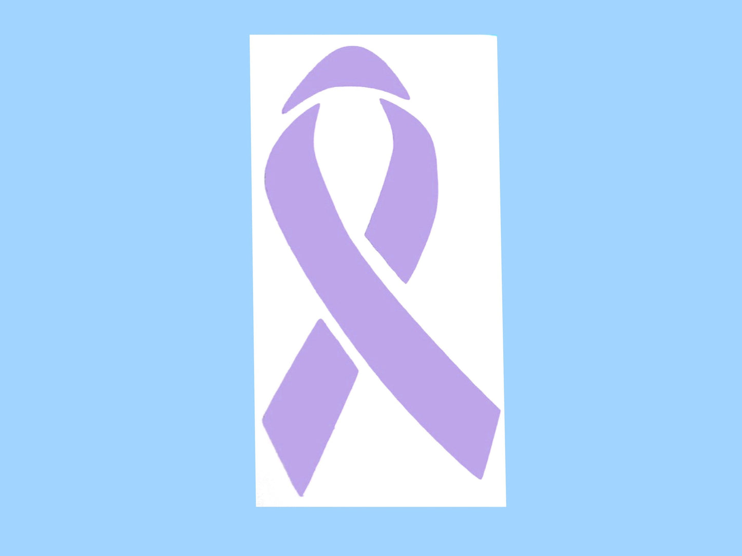 Lilac (periwinkle) Awareness Ribbon Vinyl Decal