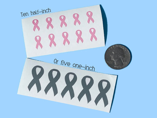 Tiny Awareness Decals, Choose color and set of 5 or 10