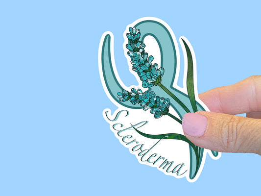 Scleroderma Awareness Vinyl Waterproof Sticker, Original Design