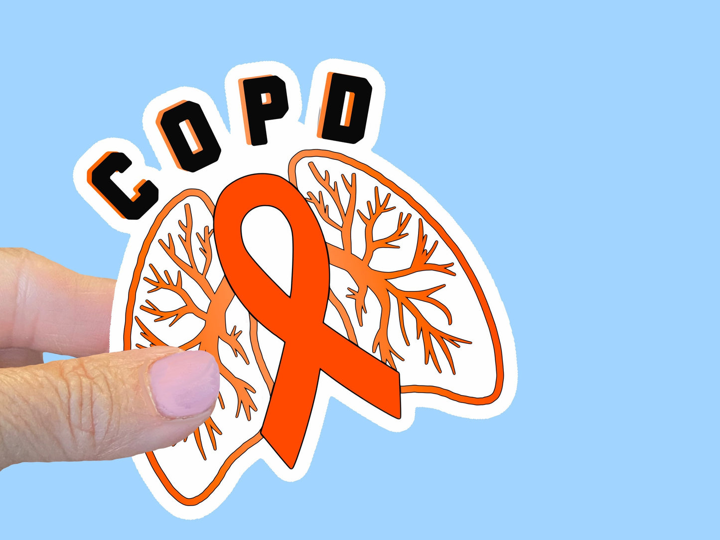 COPD Vinyl Waterproof Sticker